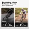 HOTO Mini Bike Tire Pump, 25s Fast Inflate Bicycle Pump with Guage, 150PSI Portable Electric Bike Air Pump with Presta and Schrader Valve for Road Bike, Motorcycle, Mountain Bike, BMX, Sports Ball view 3