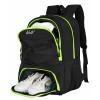 WOLT Soccer Backpack Soccer Bag with Ball Holder & Shoes Compartment, Sport Equipment Bags For Football, Basketball, Volleyball, Gym (LemonGreen) view 1