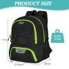 WOLT Soccer Backpack Soccer Bag with Ball Holder & Shoes Compartment, Sport Equipment Bags For Football, Basketball, Volleyball, Gym (LemonGreen) view 2