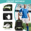 WOLT Soccer Backpack Soccer Bag with Ball Holder & Shoes Compartment, Sport Equipment Bags For Football, Basketball, Volleyball, Gym (LemonGreen) view 3