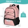 WOLT Soccer Backpack Soccer Bag with Ball Holder & Shoes Compartment, Sport Equipment Bags For Football, Basketball, Volleyball, Gym (Light Pink) view 2
