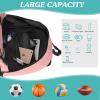 WOLT Soccer Backpack Soccer Bag with Ball Holder & Shoes Compartment, Sport Equipment Bags For Football, Basketball, Volleyball, Gym (Light Pink) view 4