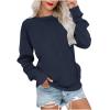 LRMQS Sweatshirt for Women Crewneck Trendy Long Sleeve Shirts with Pocket Fall Fashion 2026 Casual Cute Pullover Clothes view 1