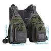 FLYDWV Multi functional breathable vest for sea fishing adventure fishing (Military Green) view 3