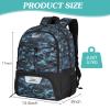 WOLT Soccer Backpack Soccer Bag with Ball Holder & Shoes Compartment, Sport Equipment Bags For Football, Basketball, Volleyball, Gym (CamoBlue) view 2