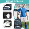WOLT Soccer Backpack Soccer Bag with Ball Holder & Shoes Compartment, Sport Equipment Bags For Football, Basketball, Volleyball, Gym (CamoBlue) view 3