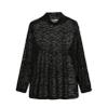 Men's Zebra Print Sheer Mesh High Neck Long Sleeve T Shirts Party Club Top Slim Fit Stretch Base Layer    (Medium) Black view 1