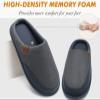COFACE Mens Cozy Memory Foam Scuff Slippers Casual Slip On Warm House Shoes Indoor/Outdoor Mesh Sandal Slippers size 15 Grey view 4