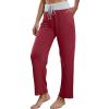 XUNRYAN Wide Leg Pants Women Loose Yoga Pants Pockets High Waisted Regular Stretch Casual Lounge Pants Gym Sports Activewear view 1