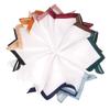10 Pieces White Pocket Square for Men Women Wedding Party Handkerchief Scarf view 2