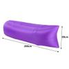 Vobumix Inflatable Sofa Lounger Waterproof Air Chair Portable Camping Couch Lazy Sleeping Bed for Backyard Lakeside Pool Beach view 3