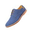 CPMBFDC Men's Suede Oxford Shoes Formal Casual Walking Shoes Men's Suede Dress Shoes Casual Lace-Up Oxford Shoes (Blue,10) view 1