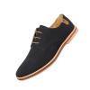 CPMBFDC Men's Suede Oxford Shoes Formal Casual Walking Shoes Men's Suede Dress Shoes Casual Lace-Up Oxford Shoes (Black,12.5) view 1
