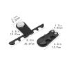 Colaxi Pool Cue Holder for Billiard Table, Pool Stick Holder, Weighted Billiard Cue Stand for Club Family Recreation Room, Black view 4