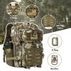 Hannibal Tactical 30L MOLLE Assault Pack, Tactical Backpack Military Army Camping Rucksack with Bottle Holder, 3-Day Pack, CP view 4