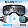 Snowalva Ski Goggles, Snowboard Goggles with 2 UV400 Anti-Fog Detachable Magnet Lenses for Men & Women Adult view 2