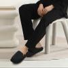 COFACE Mens Cozy Memory Foam Scuff Slippers Casual Slip On Warm House Shoes Indoor/Outdoor Mesh Sandal Slippers size 11 Black view 2
