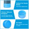 2PCS Silicone Water Bottle Boot for Owala 32oz, Protective Bottom Bumper Anti-Slip Sleeve for FreeSip, Twist, and Flip Stainless Steel Bottles, Dishwasher Safe and BPA Free(Shiny Blue) view 4
