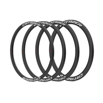 700C Carbon Fiber Road Bike Rims, CATAZER 28mm Width 30/35/40/45/50/55/60 Depth Super-stability Customized Weave/Finish/Holes for Road Bike