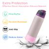 2PCS Silicone Water Bottle Boot for Owala 32oz, Protective Bottom Bumper Anti-Slip Sleeve for FreeSip, Twist, and Flip Stainless Steel Bottles, Dishwasher Safe and BPA Free(Shiny Pink) view 3