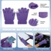 Aneco Winter Warm Knitted Scarf Beanie Hat and Gloves Set Men & Women's Soft Stretch Hat Scarf and Mitten Set view 3