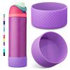 2PCS Diamond Silicone Boot for Owala Water Bottle 24 oz 32 oz 40 oz, Anti-Slip Protective Sleeve for Owala Twist,FreeSip and Flip Stainless Steel Water Bottle, BPA-Free, Dishwasher Safe, Accessories