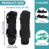 Mini Ski Skates, 38.5x11.8cm/15.16x4.65in/30-38 Size Portable Children Snowblades Skis Shoes Adjusable Skiboards Attach for Downhill Slopes Winter Sport (Black) view 2