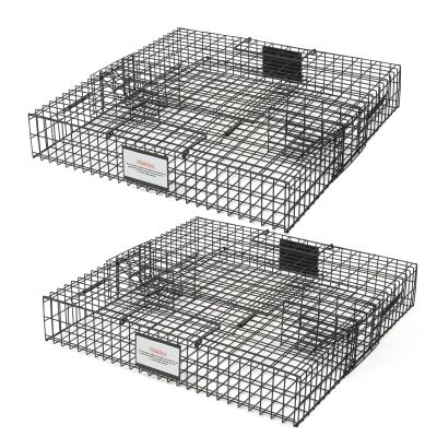 Meldoz Squirrelinator Metal Wire & Heavy Duty, 2 Door Humane Live Squirrel Catch & Release Cage Trap, Holds up to 25 Squirrels, 2 Traps