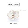 Ardax Flower Shape Ring Dish Jewelry Tray Organizer, Glass Accent Tray for Vanity, Small Decorative Trinket Dish, Matte Pearl White view 4