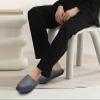 COFACE Mens Cozy Memory Foam Scuff Slippers Casual Slip On Warm House Shoes Indoor/Outdoor Mesh Sandal Slippers size 14 Grey view 2