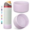 2PCS Diamond Silicone Boot for Owala Water Bottle 24 oz 32 oz 40 oz, Anti-Slip Protective Sleeve for Owala Twist,FreeSip and Flip Stainless Steel Water Bottle, BPA-Free, Dishwasher Safe, Accessories