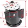 ICONSPORTSS 800W 36V Brushed DC Motor 2800RPM for - Ideal for Tricycles, Electric Bikes, Bicycles, Scooters, ATVs, Quads, Go Karts, Razor Dirt Pit Bikes Trikes High Speed Motor view 2