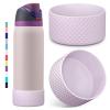 2PCS Diamond Silicone Boot for Owala Water Bottle 24 oz 32 oz 40 oz, Anti-Slip Protective Sleeve for Owala Twist,FreeSip and Flip Stainless Steel Water Bottle, BPA-Free, Dishwasher Safe, Accessories