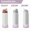 2PCS Diamond Silicone Boot for Owala Water Bottle 24 oz 32 oz 40 oz, Anti-Slip Protective Sleeve for Owala Twist,FreeSip and Flip Stainless Steel Water Bottle, BPA-Free, Dishwasher Safe, Accessories view 2