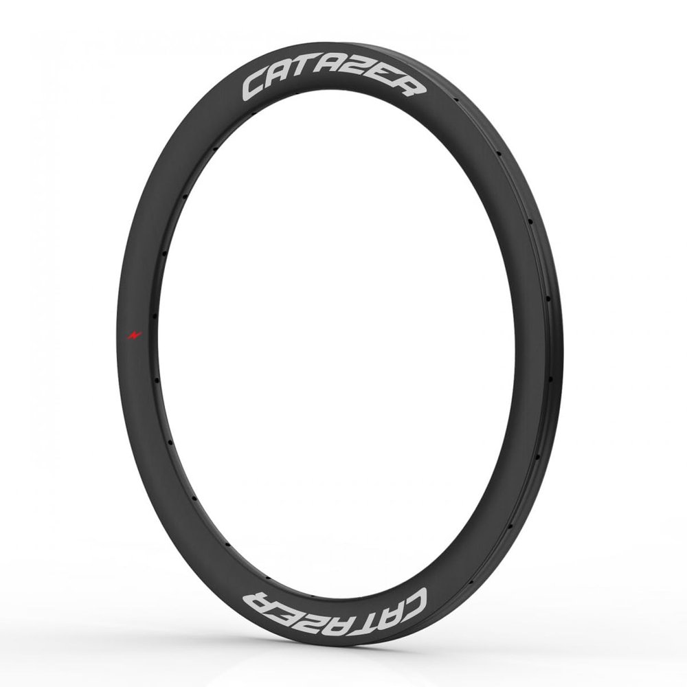 Carbon Fiber Road Bike Wheels Rims, CATAZER 28mm Width 50mm Depth Clincher Wheelset Rim Disc Brake/Rim Brake For 700C Road Bike