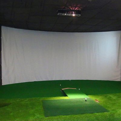 Golf Impact Screen for Indoor/Outdoor Golf Simulator Impact Screen For Outdoor Indoor Home Golf Training ,oversized,Perforated Wall Mounted, Clear HD Projection Surface 300 * 400 Cm/9.84ft * 13.12ft