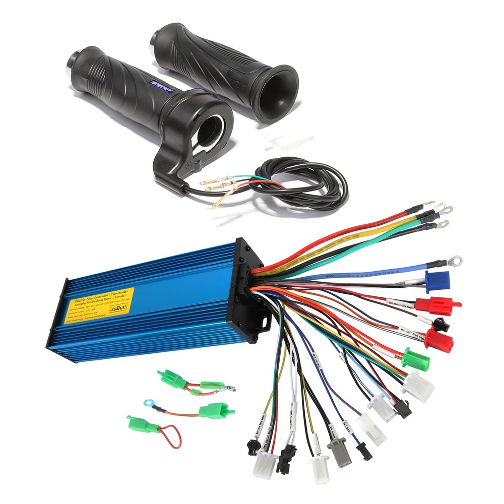 ICONSPORTSS 36V/48V/52V/60V/72V/84V 40A-50A 1000W-2000W-2500W Brushless Motor Controller with Twist Throttle for Electric Scooter Electric Bike Razor Dirt Pit Bike ATV Go Kart Golf Cart