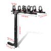 Adjustable Bike Rack Foldable Bicycle Carrier Racks Hitch Mount Rack Stand for Lexus NX 2022 2023 2024 view 3