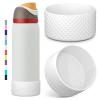 2PCS Diamond Silicone Boot for Owala Water Bottle 24 oz 32 oz 40 oz, Anti-Slip Protective Sleeve for Owala Twist,FreeSip and Flip Stainless Steel Water Bottle, BPA-Free, Dishwasher Safe, Accessories