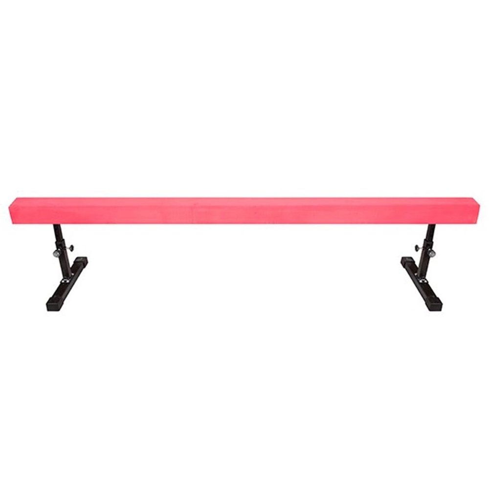 YXXSDP Adjustable Balance Beam for Kids, High and Low Floor Beam Competition Training Gymnastics Beam, Home & Gym Skills Training Beam Bar/Walking Beams(Pink,2.4m/7.9ft Long)