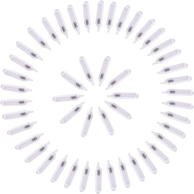(Pack of 50) Glass Rattle Worm Jig Fishing Lure Insert Tube Rattles Shake Attract Fly Tie Tying 3mm/4mm/5mm (4x18mm)