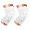 ZODEYI Wrestling Knee Pads Short Knee Sleeve, 2 Pcs Knee Compression Sleeve for Football, Basketball, Volleyball(White_M_2 Pcs) view 1