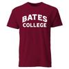 Barnesmith Bates College BAT Bobcats Short Sleeve Adult Unisex T-Shirt, Classic, Garnet, Small view 1