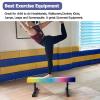 YXXSDP Adjustable Gymnastics Balance Beam, Professional Home Training Floor Beam/Gymnastics Equipment, High and Low Suede Cover Walking Beams, for School Gym Club(Purple,2.4m/7.9ft Long) view 3
