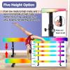 YXXSDP Adjustable Gymnastics Balance Beam, Professional Home Training Floor Beam/Gymnastics Equipment, High and Low Suede Cover Walking Beams, for School Gym Club(Purple,2.4m/7.9ft Long) view 4