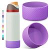2PCS Diamond Silicone Boot for Owala Water Bottle 24 oz 32 oz 40 oz, Anti-Slip Protective Sleeve for Owala Twist,FreeSip and Flip Stainless Steel Water Bottle, BPA-Free, Dishwasher Safe, Accessories view 1