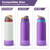 2PCS Diamond Silicone Boot for Owala Water Bottle 24 oz 32 oz 40 oz, Anti-Slip Protective Sleeve for Owala Twist,FreeSip and Flip Stainless Steel Water Bottle, BPA-Free, Dishwasher Safe, Accessories view 2