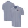 Antigua Men's Navy/White Houston Texans Twine Performance Polo view 1