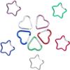 10 Pcs 5 Colors Random Heart Star Carabiner Clip Set  Cute Alloy Key Ring,Backpacks, Water Bottles, Accessory and Keychain Carabiners Outdoor Accessories view 1