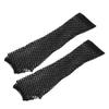 Fingerless Fishnet Gloves Long Fishnet Arm Sleeve Goth Punk 80s Mesh Gloves for Women Girls 1920s Accessories (Black, One Size) view 4